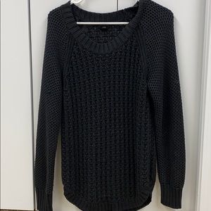 Black knit sweater
